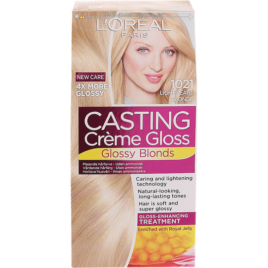 L'Oréal Paris Casting Crème Gloss 1021 Extra Ljus Pärlemorblond, L'Oréal Paris Färg