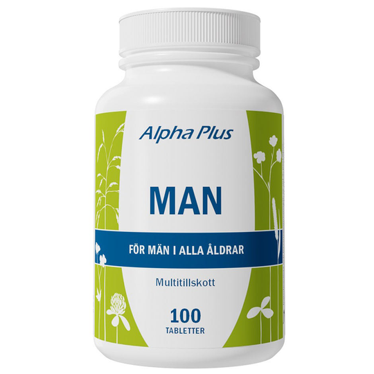 Man, Alpha Plus Kosttillskott
