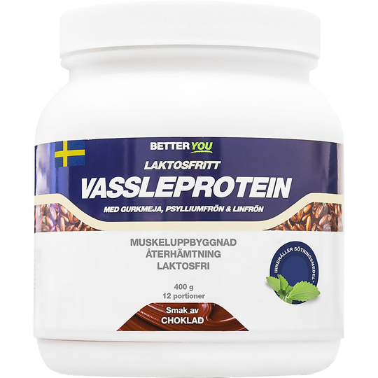 Vassleprotein Laktosfritt Choklad, 400 g Better You Kosttillskott & Vitaminer
