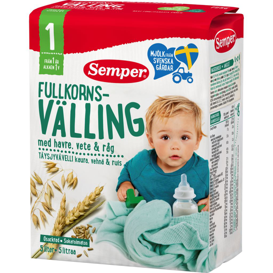 Semper Fullkornsvälling 1 år 5 liter 725 g