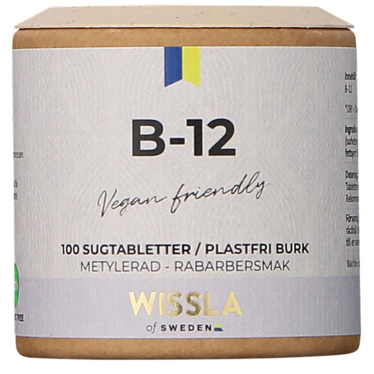 Vitamin B12, 100 tabletter Wissla of Sweden Kosttillskott & Vitaminer