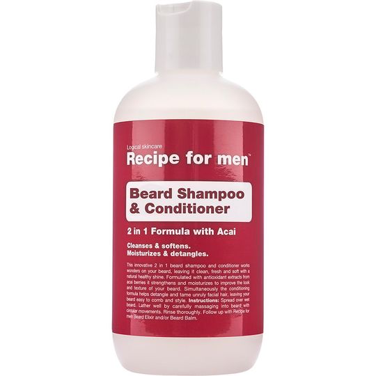 Recipe for Men Beard Shampoo & Conditioner, 250 ml Recipe for men Skägg & Mustasch