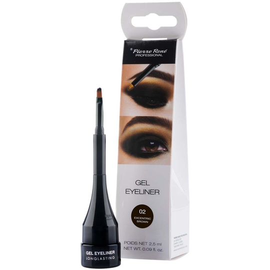 Pierre Rene Gel Eyeliner Longlasting 02 Excentric Brown