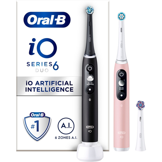 Oral B iO6 Duo Pack Black Lava / Pink Sand