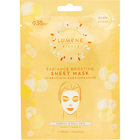 KIRKAS Radiance Boosting Sheet Mask, Lumene Ansiktsmask