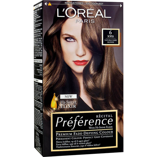 Récital Préférence 6 Sofia Mörkblond, L'Oréal Paris Hårfärg