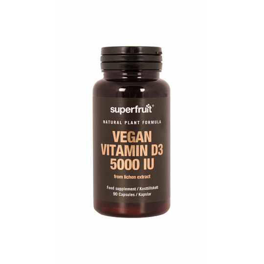 Superfruit Natural Plant Formula Vegan Vitamin D3 5000 IE 90 vegan kap