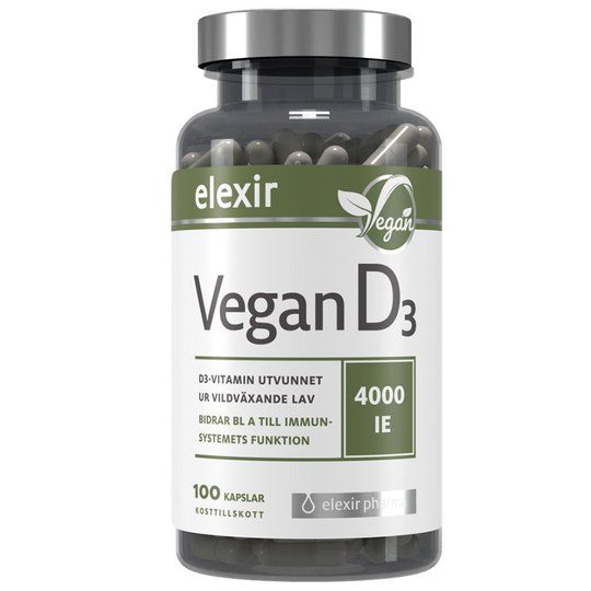 D3 Vitamin Vegan 4000IE, Elexir Pharma Kosttillskott