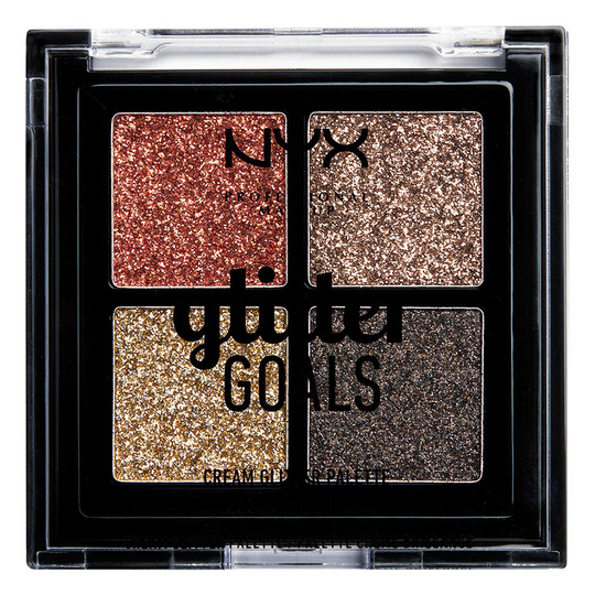 Glitter Goals Cream Quad Palette, 1,2 g NYX Professional Makeup Ögonskuggspalett