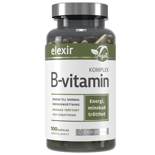 B-vitamin Komplex, Elexir Pharma Kosttillskott & Vitaminer