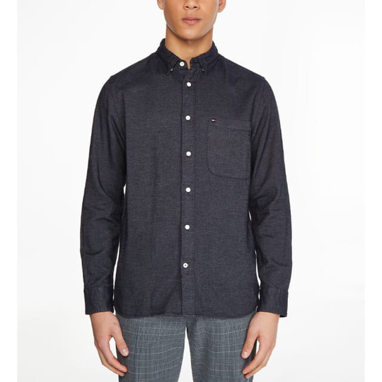 BRUSHED COTTON TWILL REGULAR FIT SHIRT