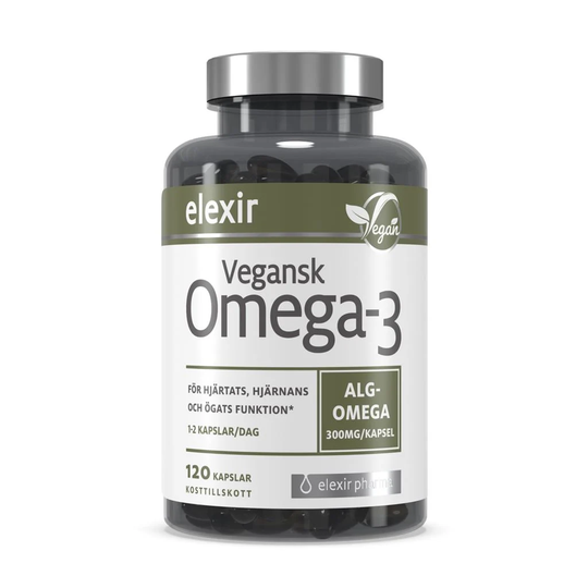 Elexir Pharma Vegansk Omega-3 120 kapslar