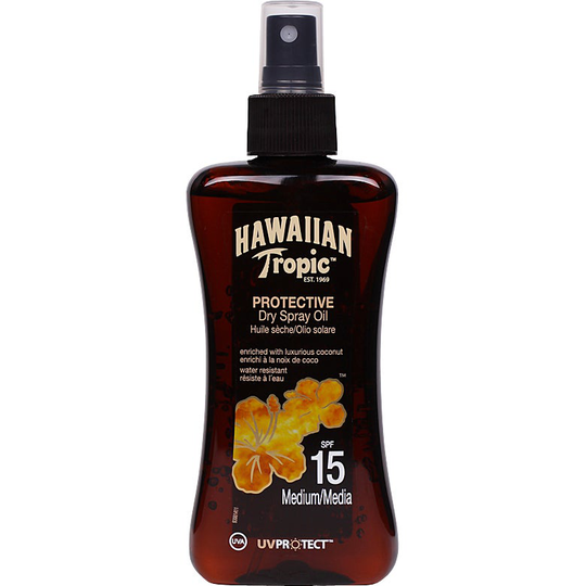 Hawaiian Tropic Protective Dry Spray Oil, SPF 15, 200 ml Hawaiian Tropic Solskydd & Solkräm