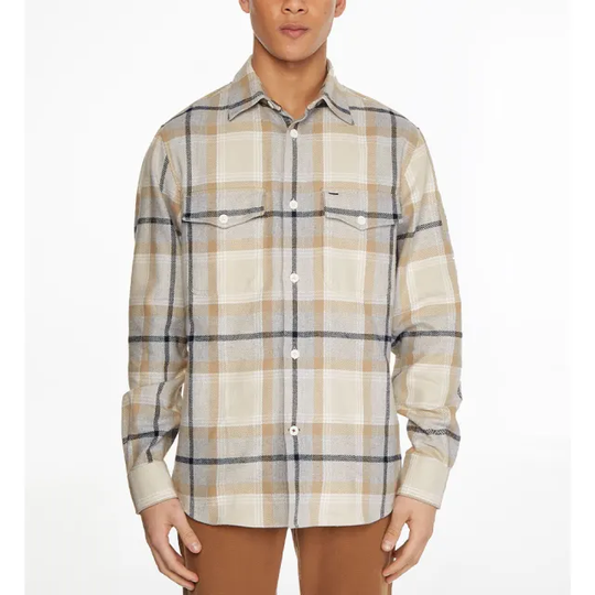 BRUSHED CHECK OVERSHIRT