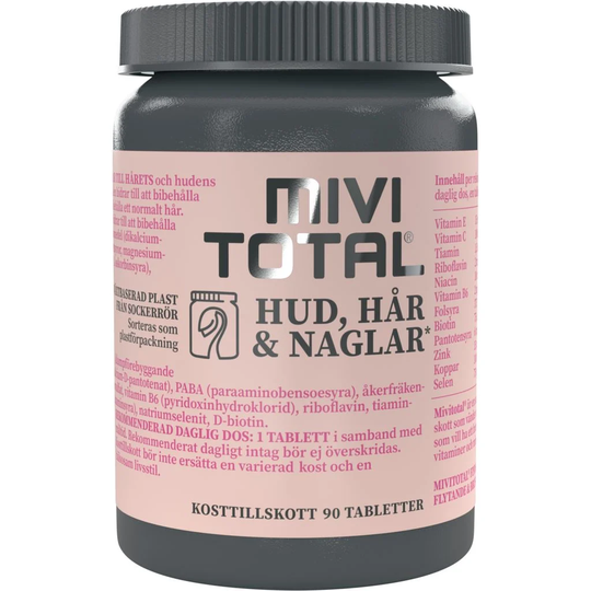 Mivitotal Hud, Hår & Naglar 90 tabletter