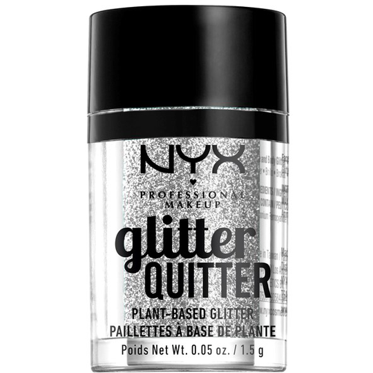 NYX PROFESSIONAL MAKEUP Glitter Quitter Plant Based Glitter Silver