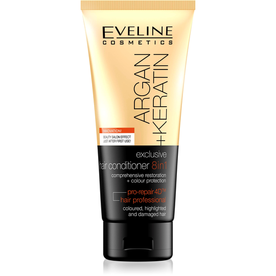 Eveline Cosmetics Argan + Keratin Exclusive Hair Conditioner 8in1 200