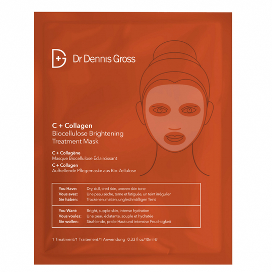Dr Dennis Gross C+ Collagen Biocellulose Brightening Treatment Mask