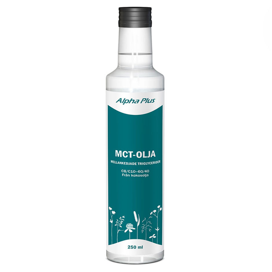 MCT-Olja, 250 ml Alpha Plus Kosttillskott