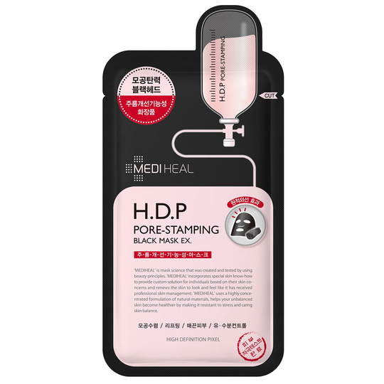 H.D.P Pore-Stamping Black Mask, Mediheal K-Beauty