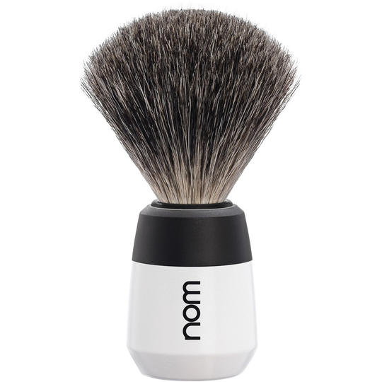 NOM MAX Shaving Brush Pure Badger White
