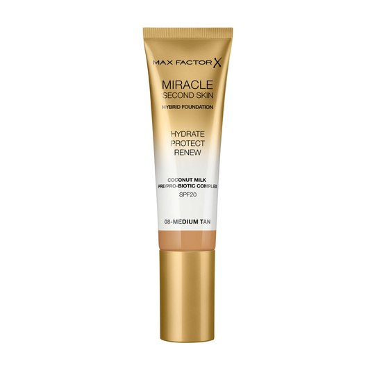Max Factor Miracle Touch Miracle Second Skin Foundation 008 Medium Tan