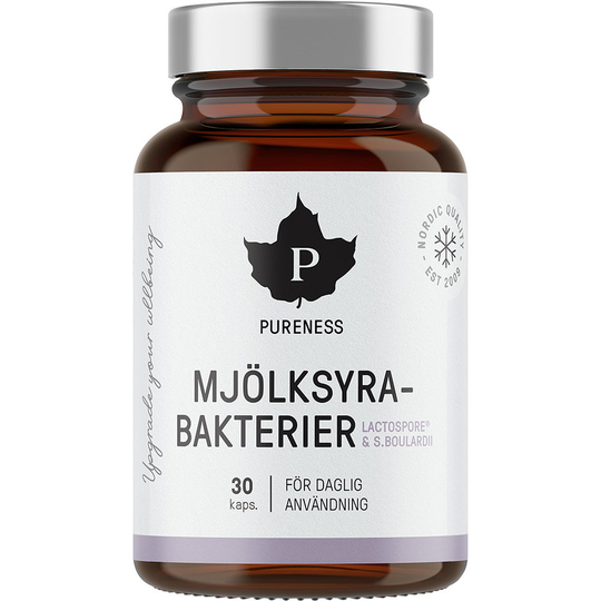 Mjölksyrabakterier + Bouladrii, Pureness Kosttillskott & Vitaminer