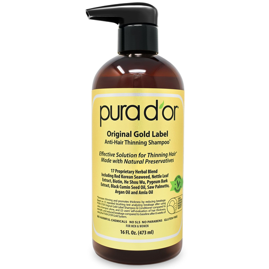 Pura D'or Gold Label Original Anti-Hair Thinning Shampoo 473 ml