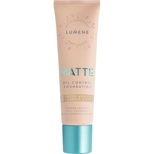 Lumene Matte Oil-Control Foundation 3 Fresh Apricot
