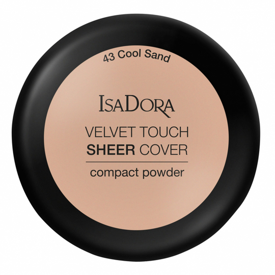 IsaDora Velvet Touch Sheer Cover Compact Powder 43 Cool Sand