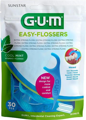 GUM Easy-Flossers med fluor 30 st