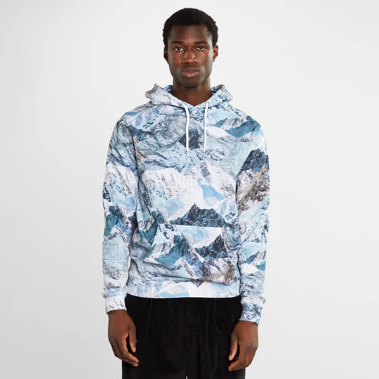 Hoodie Falun Mountain Collage Multi Color
