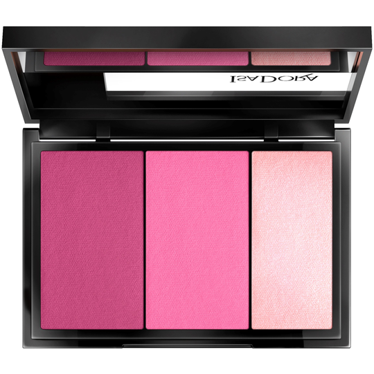 IsaDora Blush Trio 3-in-1 Palette Blushed Fuchsia