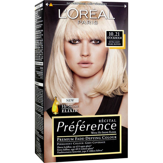 Récital Préférence 10.21 Stockholm Extra Ljus Pärlemorsblond, L'Oréal Paris Hårfärg