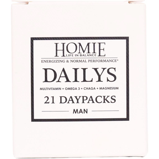 Homie Dailys Man Vitamintillskott 21 daypacks