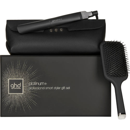 Platinum+ Styler, Bag & Brush Gift Set, ghd Plattång