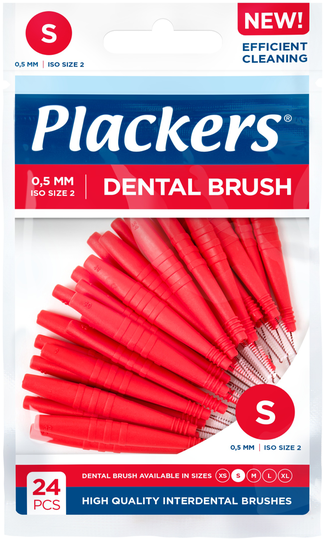 Plackers Dental Brush S 0.5 mm 24 st