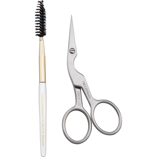 Brow Shaping Scissors & Brush, Tweezerman Ögonbrynsfärg & Trimmers