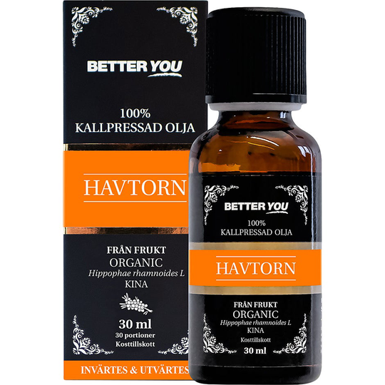 Havtornsolja EKO Kallpressad, 30 ml Better You Hudserum & Kroppsolja