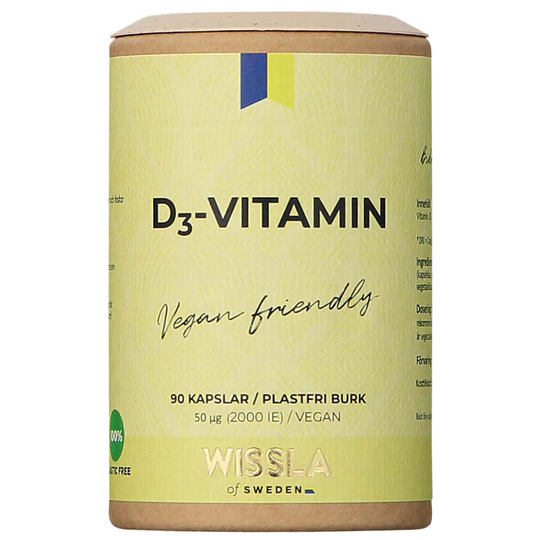 Vegan Vitamin D3, 90 kapslar Wissla of Sweden Kosttillskott & Vitaminer