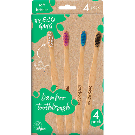 Adult Bamboo Toothbrush, The Eco Gang Tandborstar
