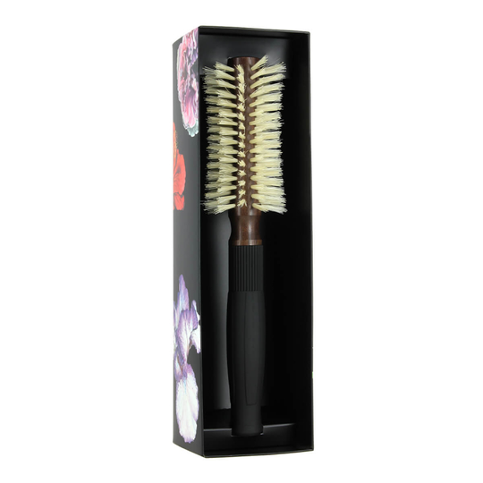 Christophe Robin Pre-Curved Blowdry Hairbrush 10 Rows 100% Natural Boar-Bristle and Wood