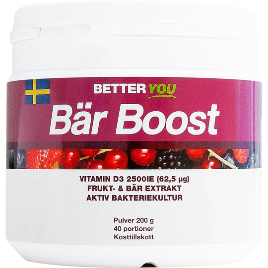 Bär Boost Pulver, 200 g Better You Kosttillskott & Vitaminer