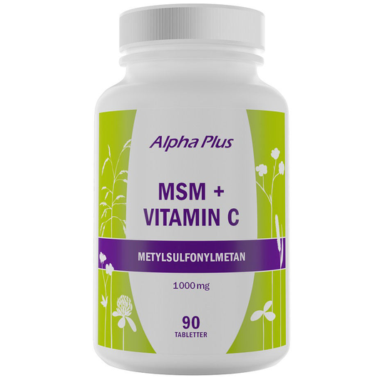 MSM + Vitamin C, Alpha Plus Kosttillskott
